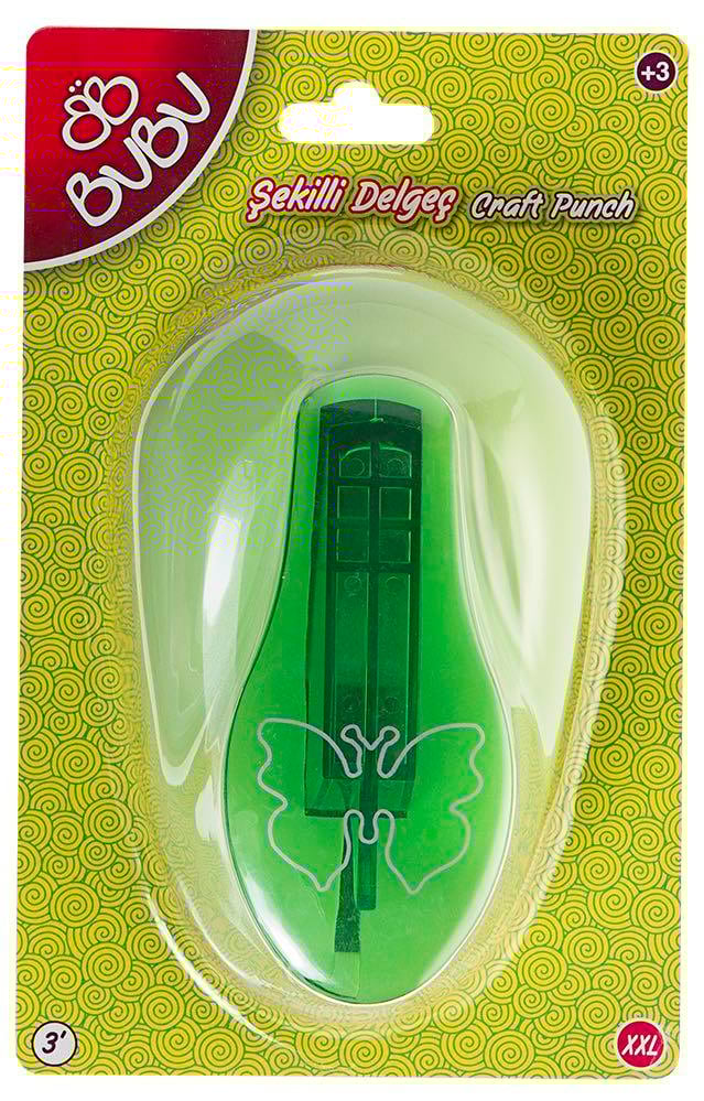 BU-BU DE0015 ŞEKİLLİ EVA VE KAĞIT DELGEÇ KELEBEK 3