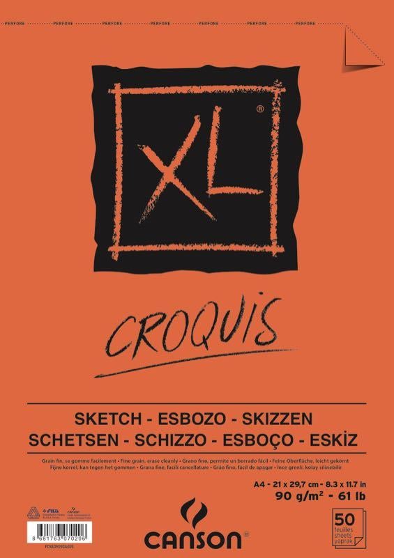 CANSON CROQUIS XL ALBÜM 90GR A4 50YP 9050A4US
