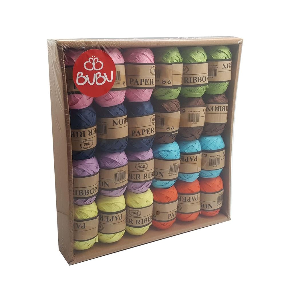 CEREN KI0002 RENKLİ KAĞIT İP 10M KALIN 24LÜ