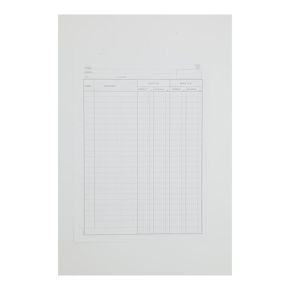 DİLMAN A4 CARİ HESAP KLASÖR YEDEĞİ