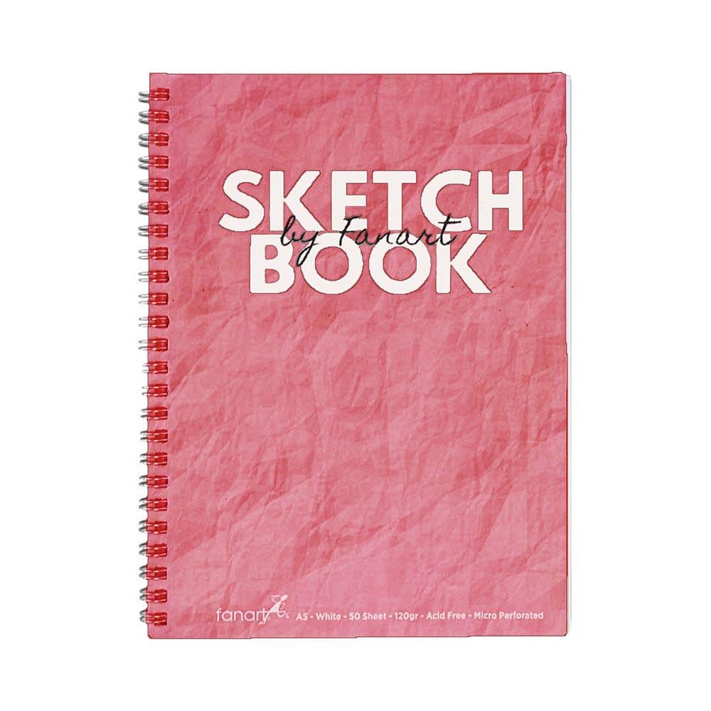 FANART 8682 ACADEMY SKETCH BOOK SPR.80GR A3 50YP BORDO