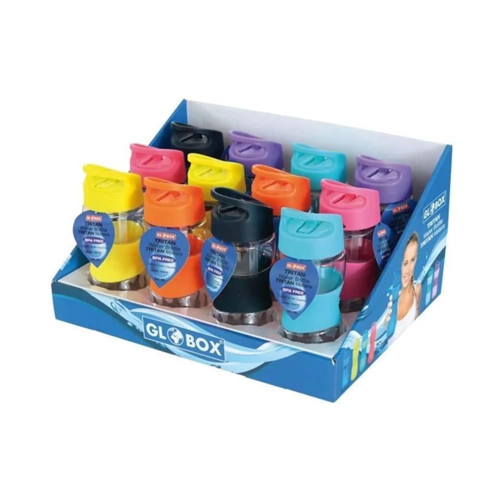 GLOBOX 3114 BASKILI TRİTAN MATARA 350 ML