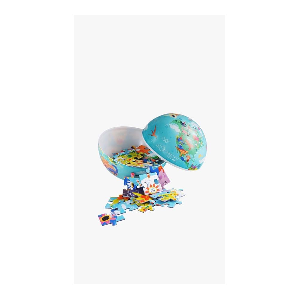 GÜRBÜZ 15CM KİDS DİNO WORLD KÜRE+PUZZLE 54 PRÇ 15CM