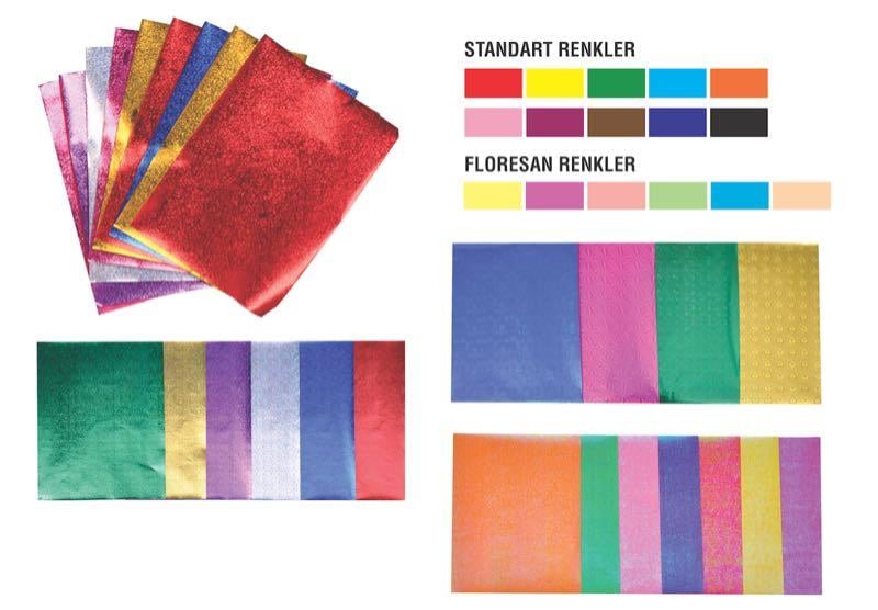 KESKİN 180020 10LU KARŞ.ELİŞİ KAĞIDI-RAİNBOW KALPL