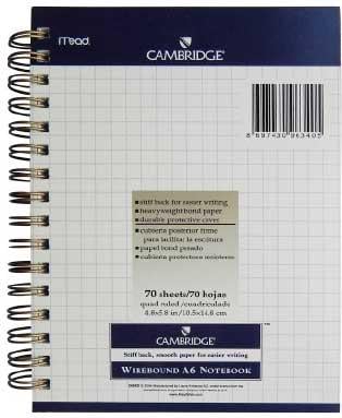 MEAD 145433 BEYAZ BLOKNOT A6 70YP ÇİZGİLİ