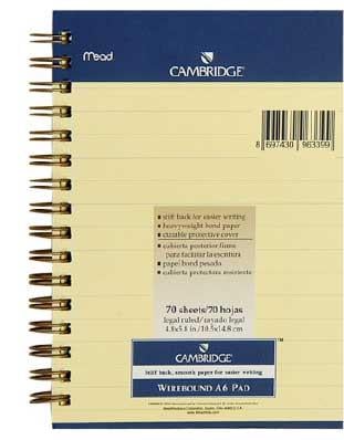 MEAD 145434 SARI BLOKNOT A6 70YP ÇİZGİLİ