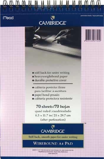 MEAD 259418 PEMBE BLOKNOT A4 70YP KARELİ