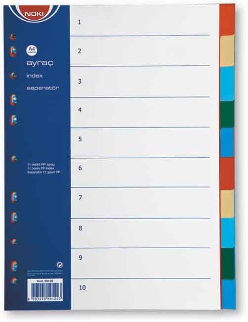 NOKİ SEPERATÖR 2X5 10 RENK 59125