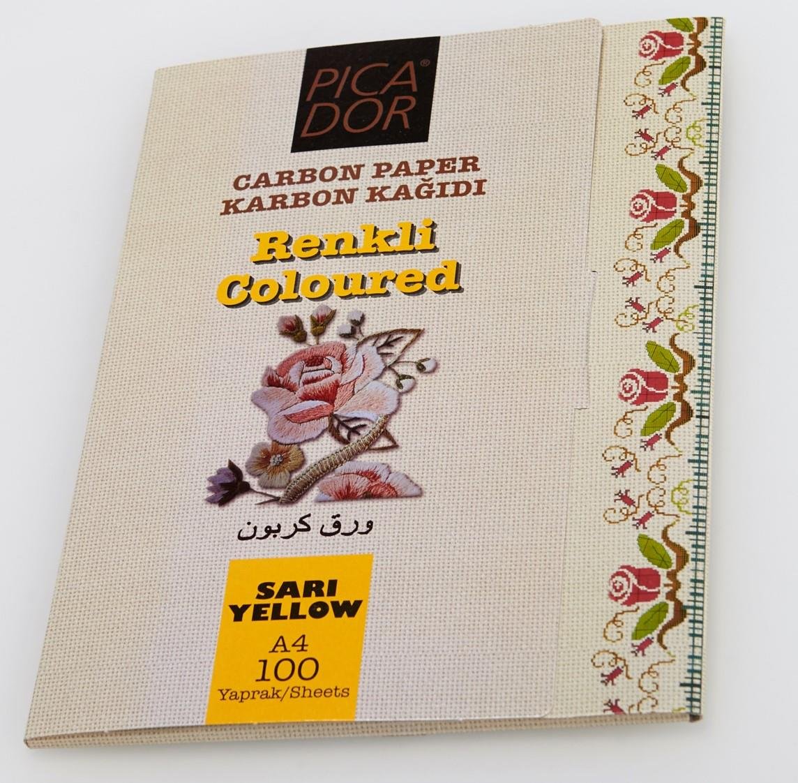 PİCADOR KARBON KAĞIDI A4 SARI