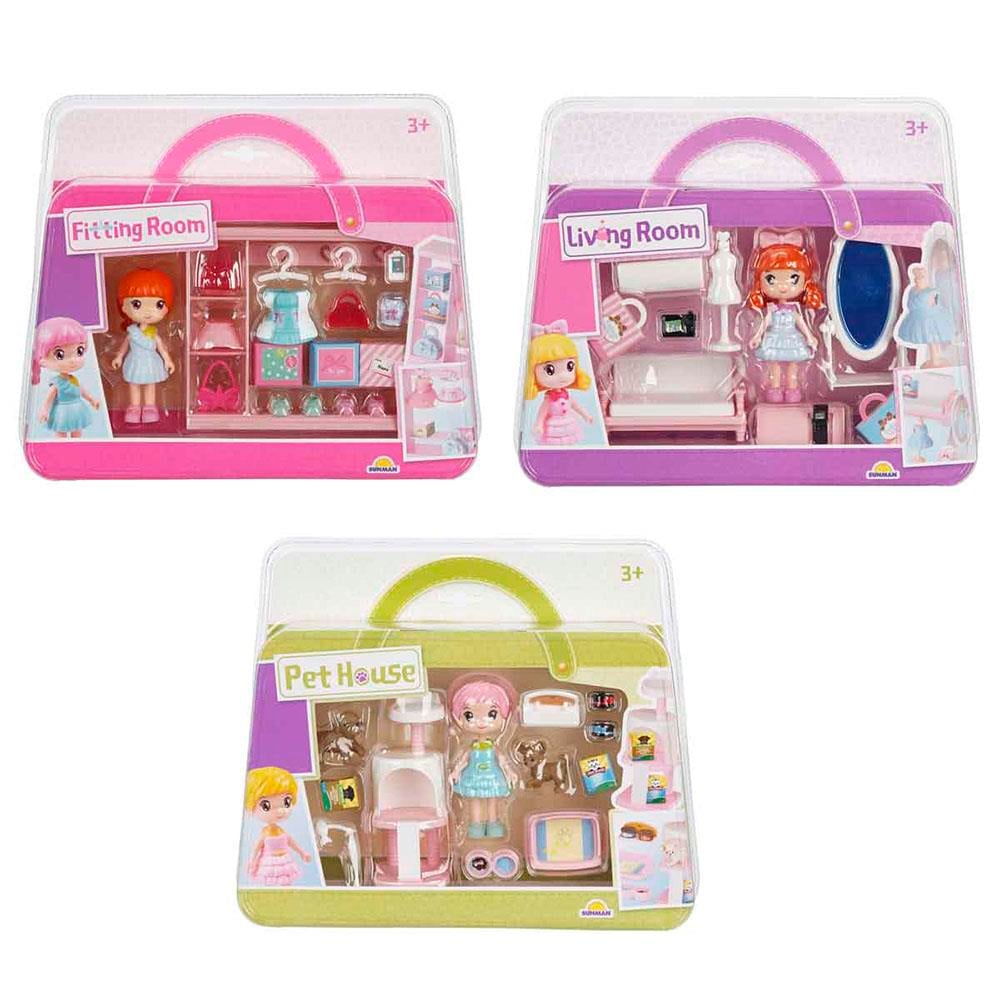 SUNMAN 4364 FİGÜR SET OTURMA ODASI HAYVAN EVİ