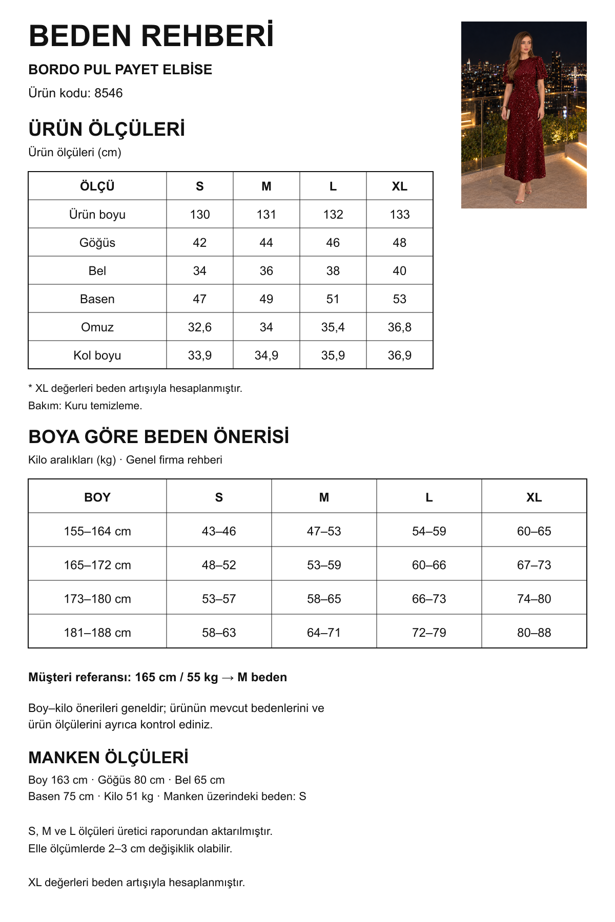 Bordo Midi Boy Pul Payet Elbise