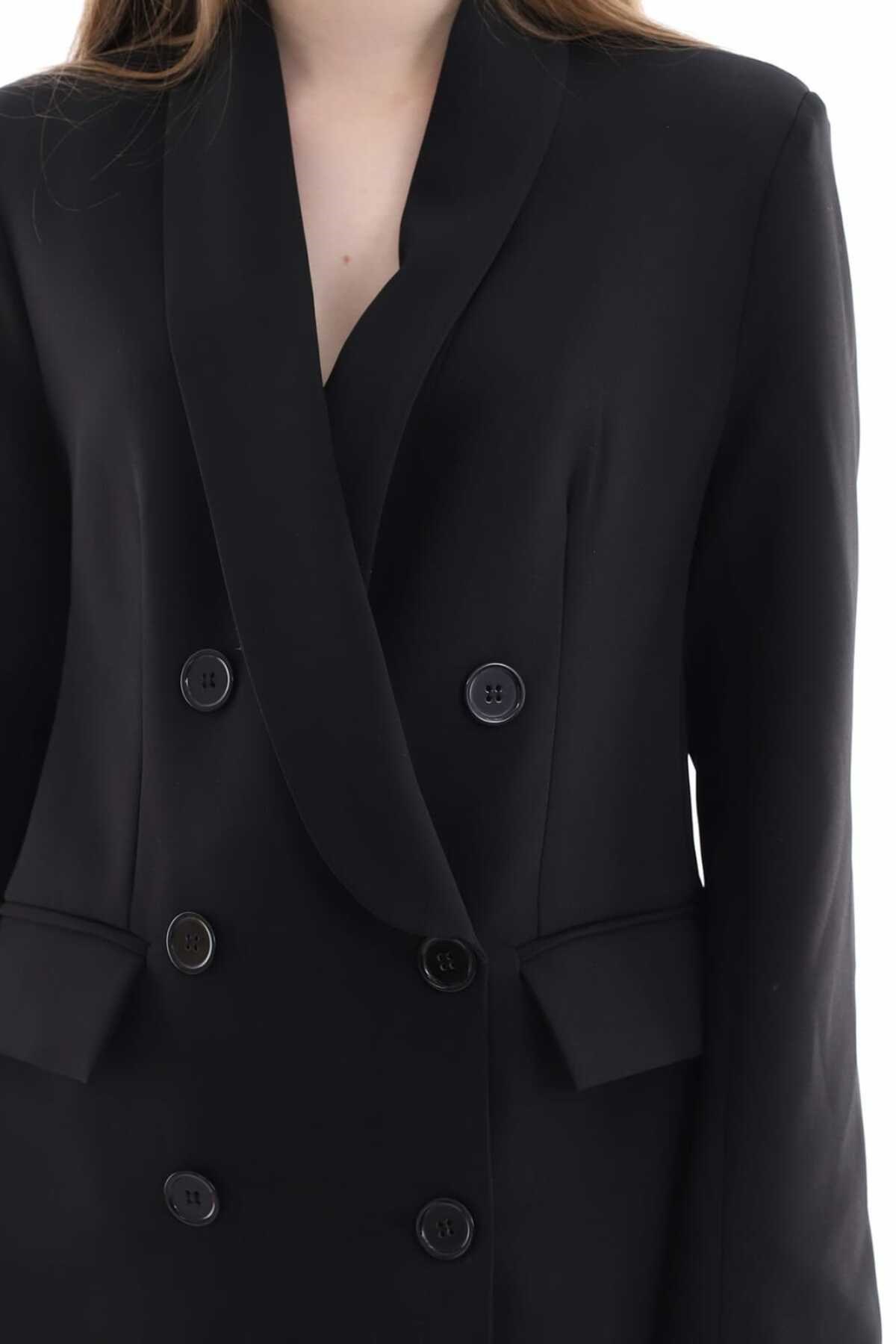 ELBEE Blazer Düğmeli Ceket - Siyah