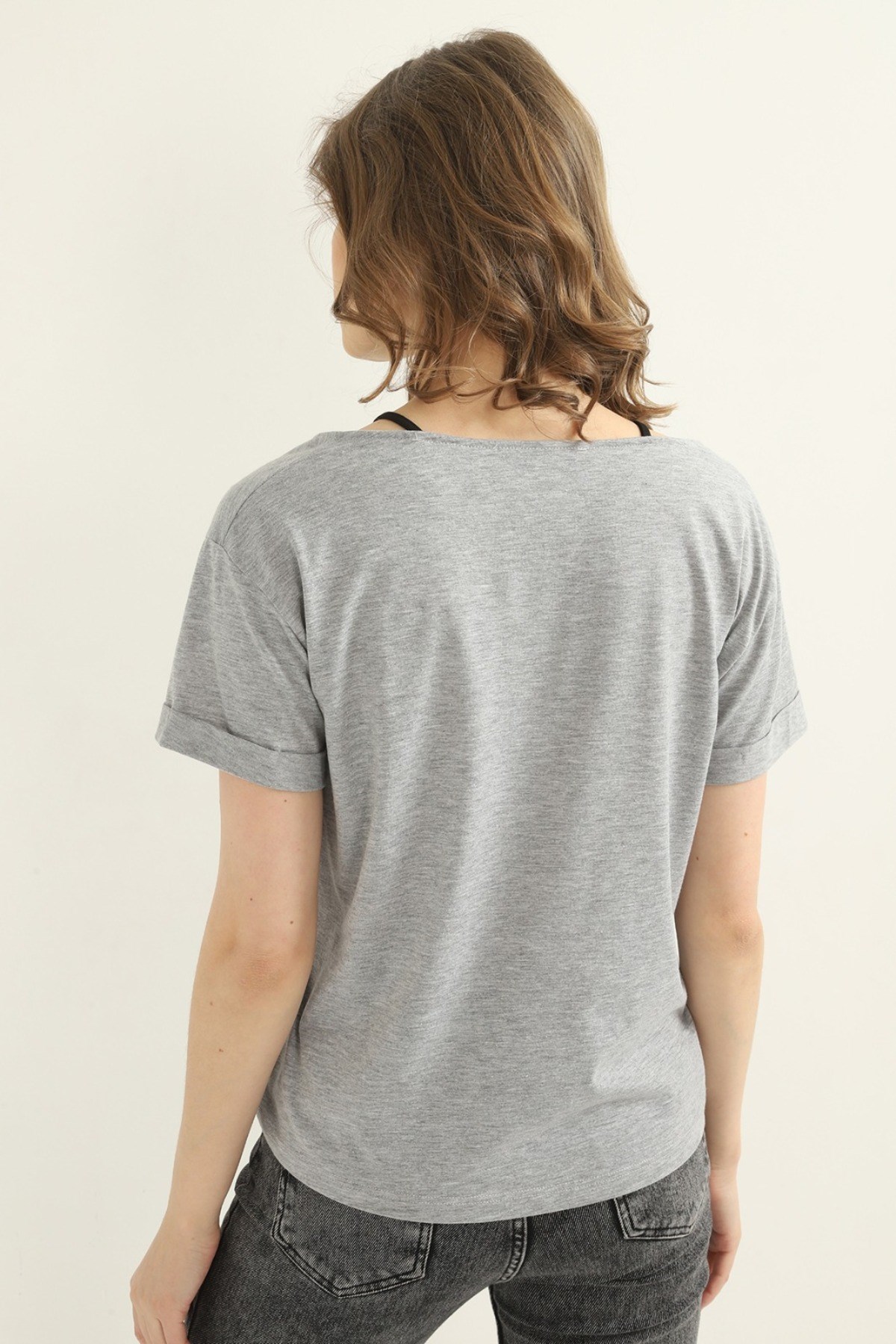 ELBEE Dantelli T-Shirt - Gri