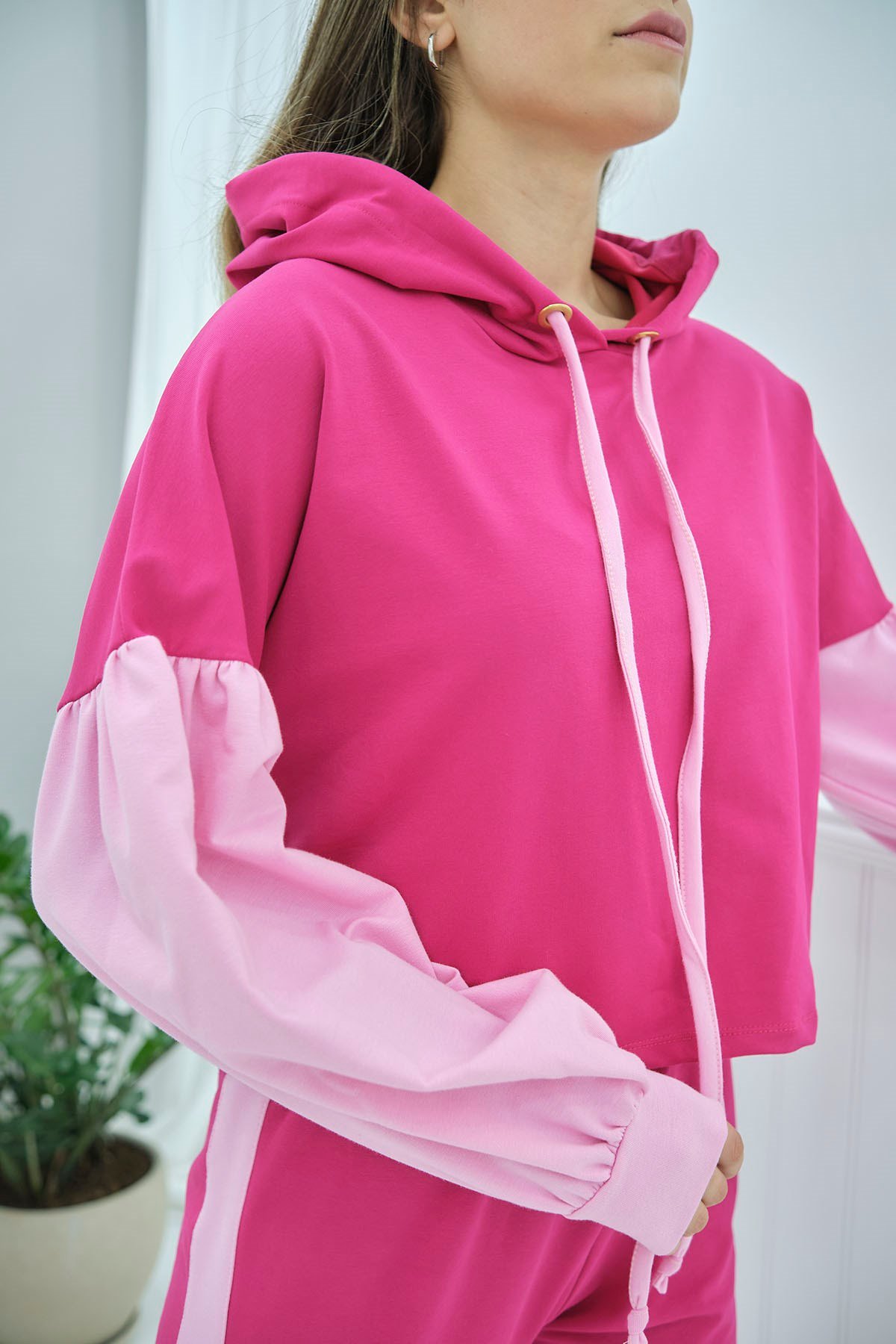 ELBEE Kapüşonlu Eşofman Takım - Pembe