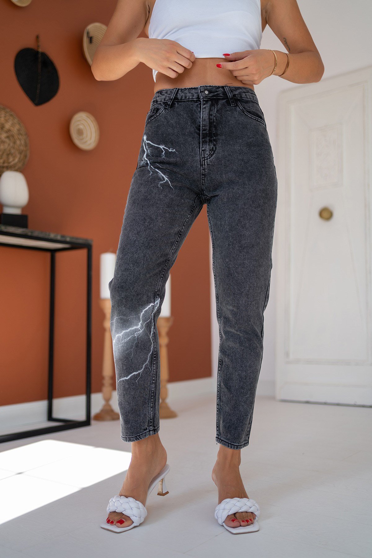 ELBEE Lightning Jeans Pantolon - Siyah