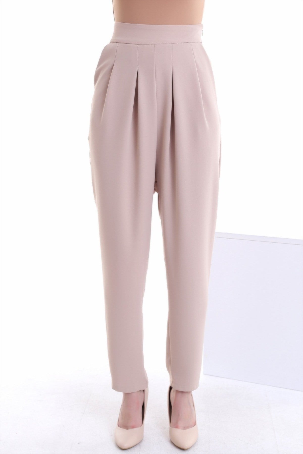 ELBEE Şalvar Stil Pantolon - Bej