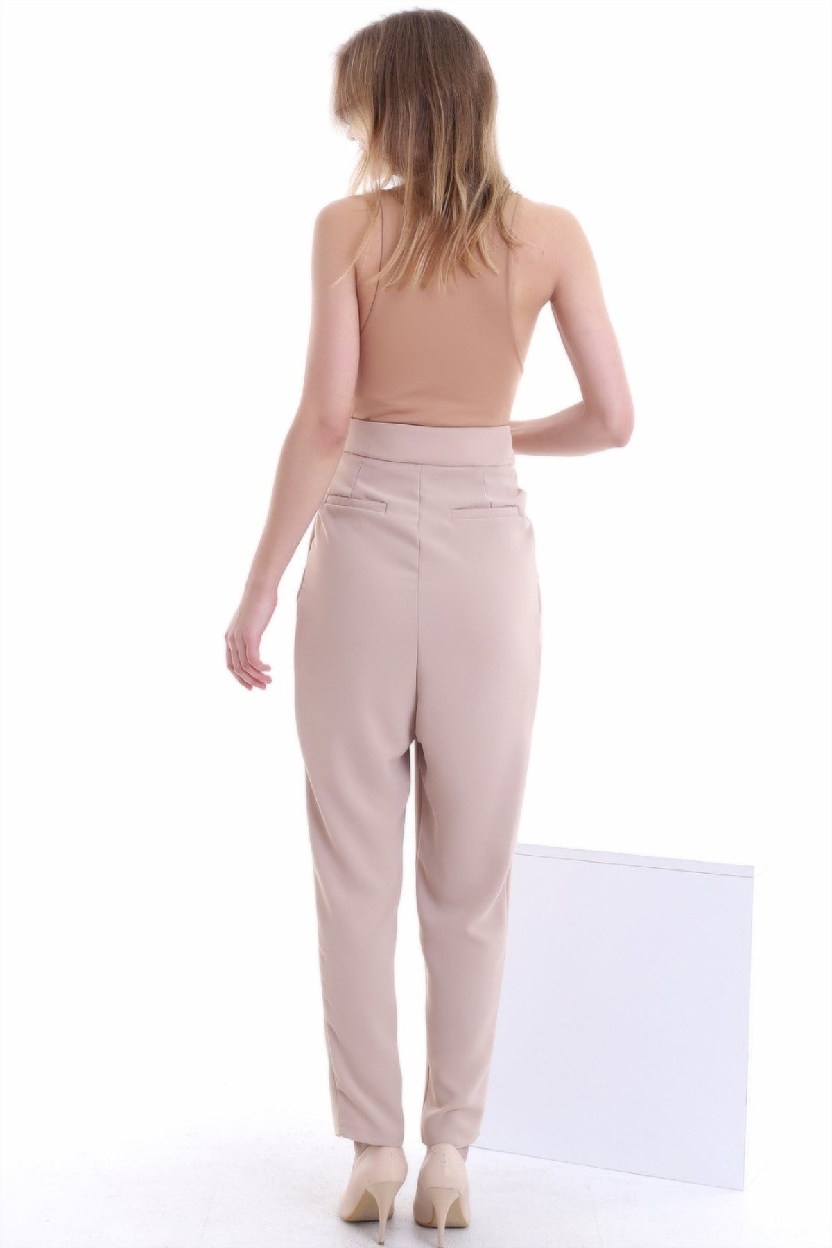 ELBEE Şalvar Stil Pantolon - Bej