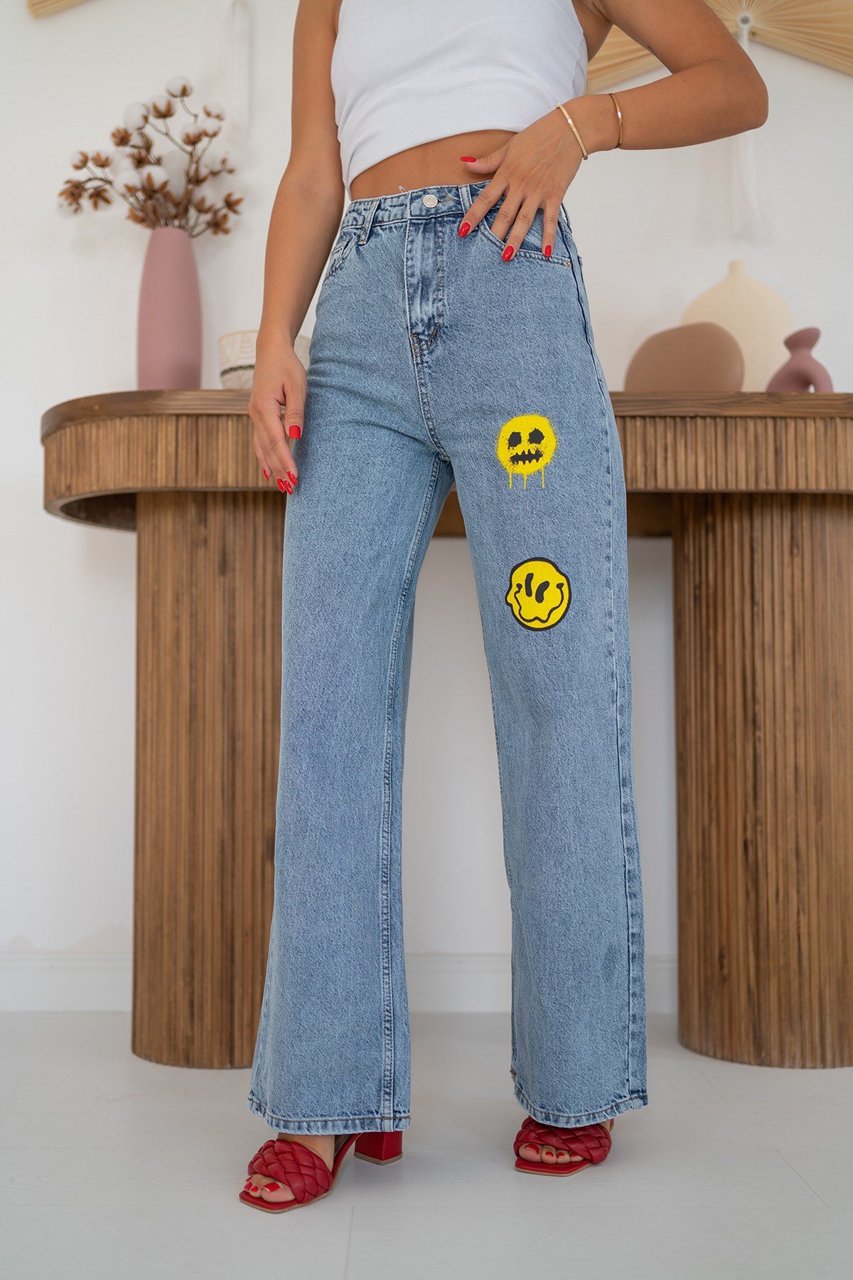 ELBEE Smiley Jeans Pantolon - Mavi