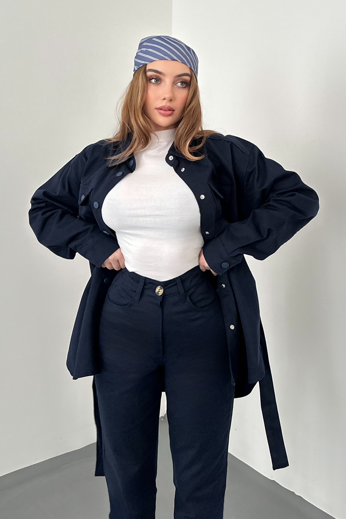 Lacivert Gabardin Takım