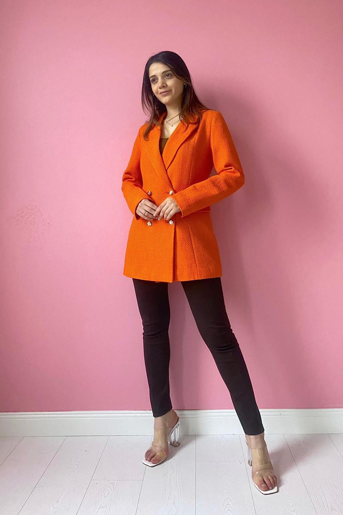 Tüvit Ceket - Oranj