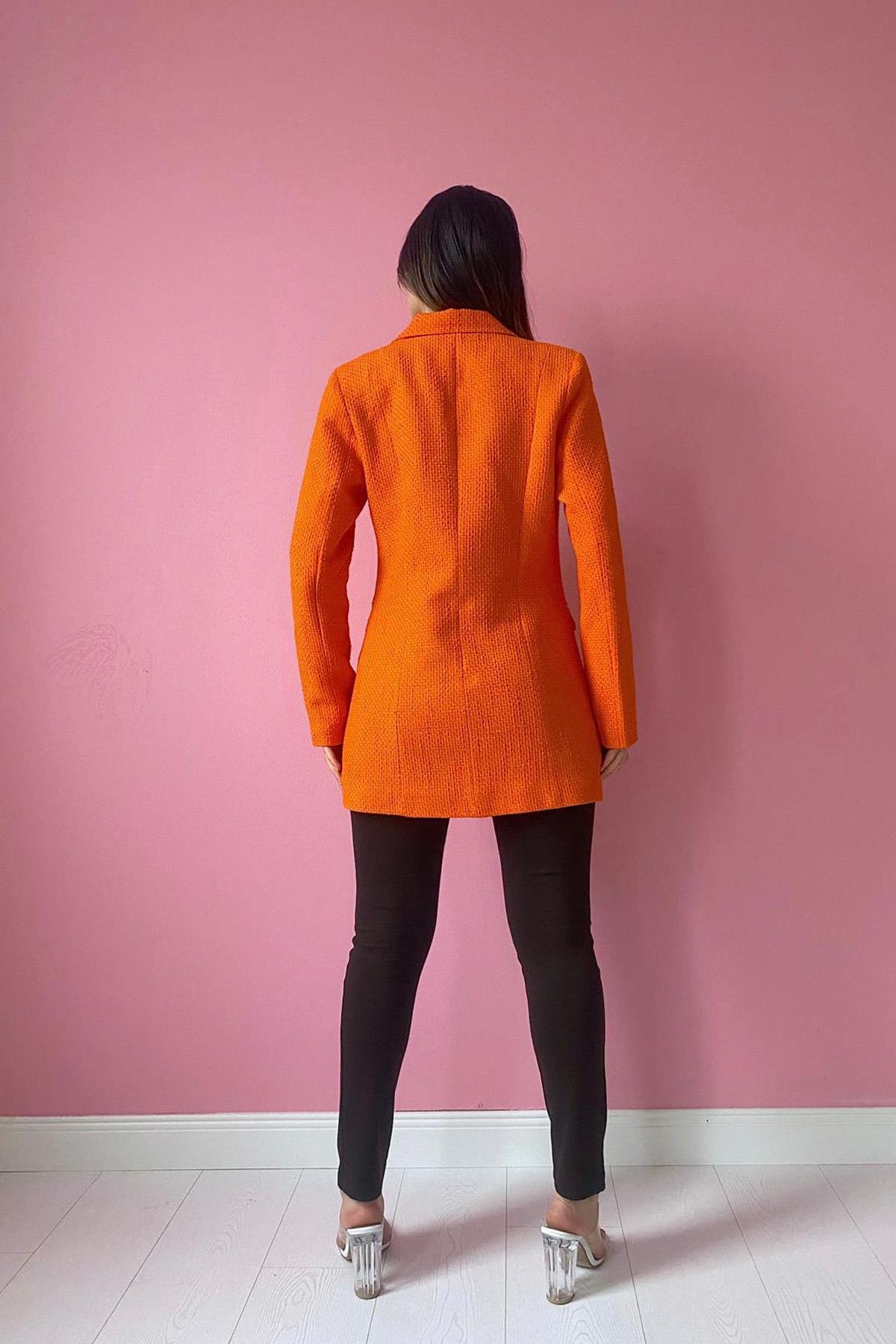 Tüvit Ceket - Oranj