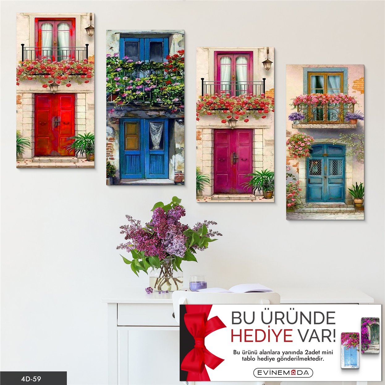 Çiçekli Pencere Tablo
