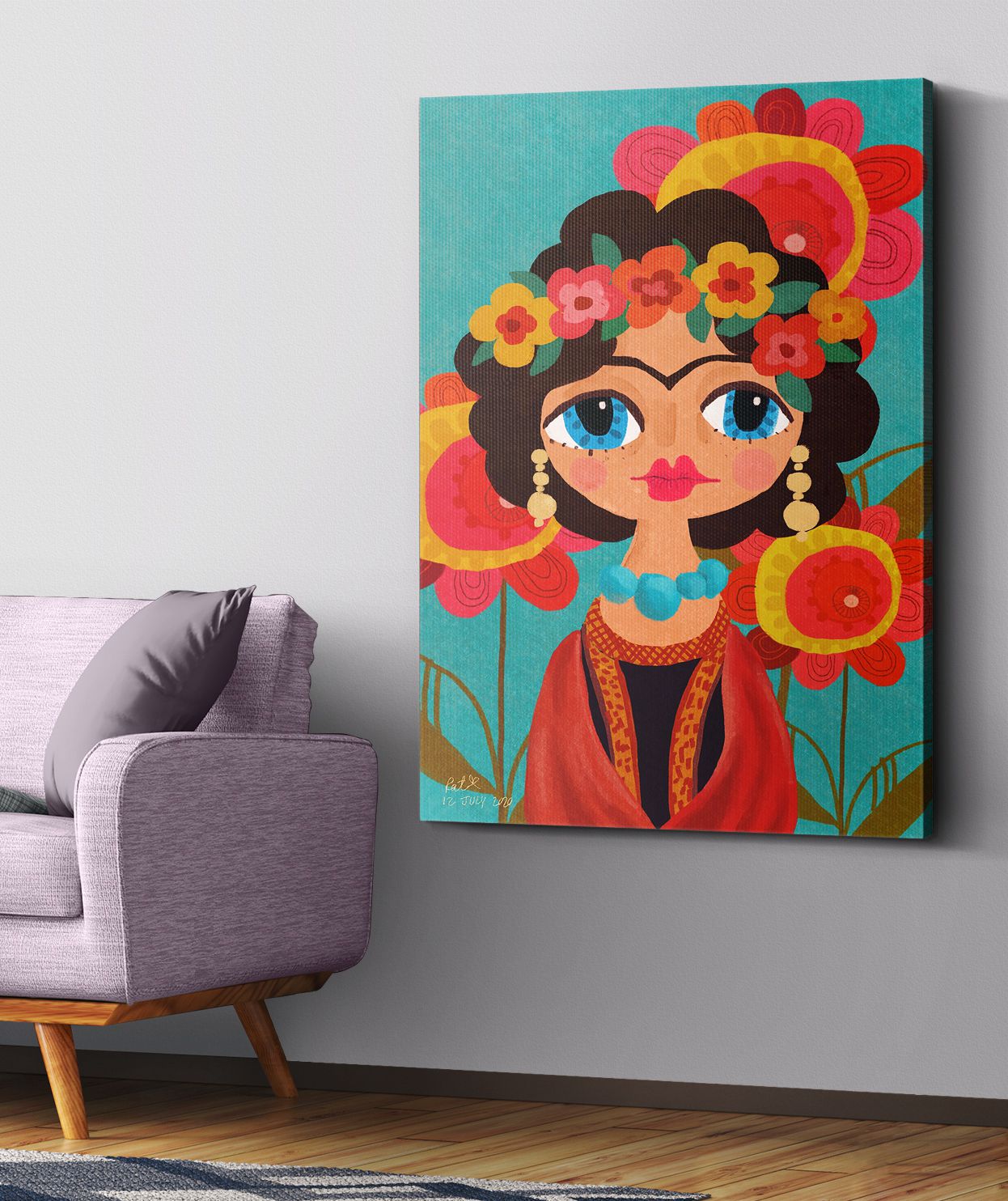 Frida Kahlo Kanvas Tablo