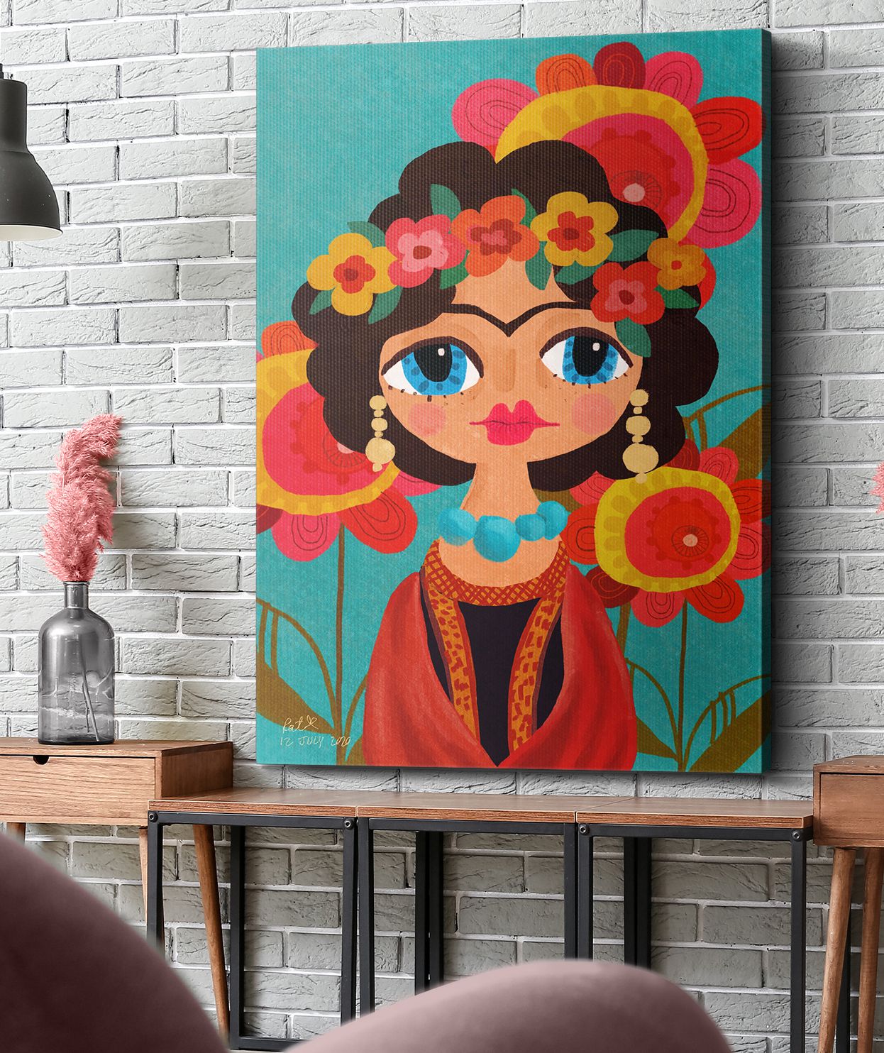 Frida Kahlo Kanvas Tablo