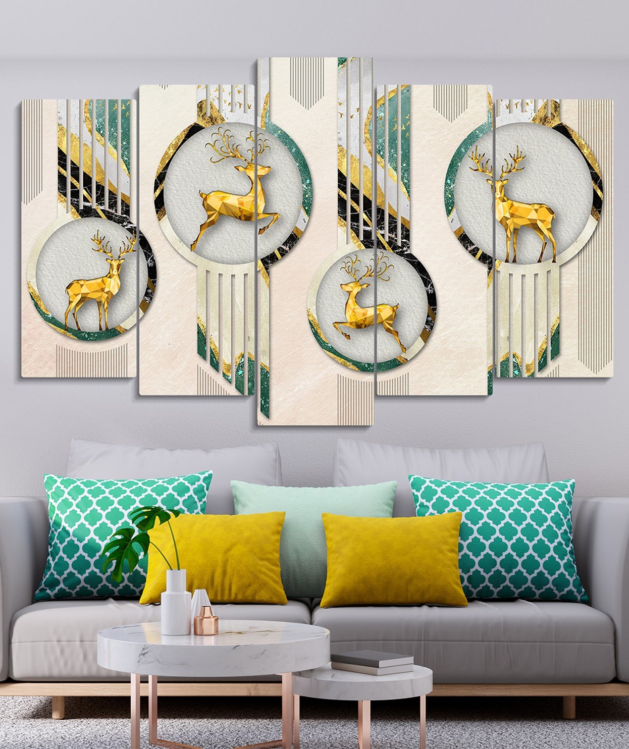 Gold Geyikler Tablo