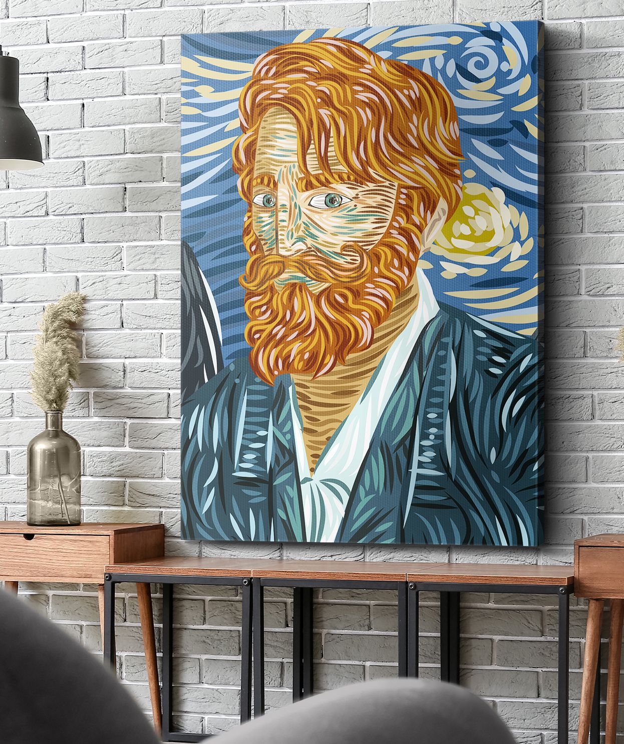 Kızıl Saçlı Adam Kanvas Tablo