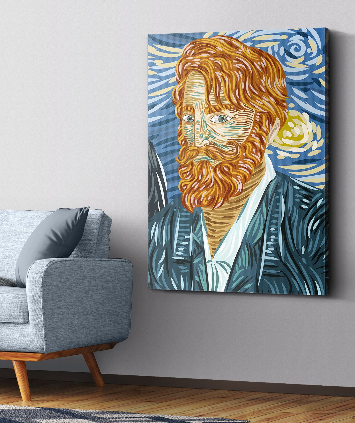 Kızıl Saçlı Adam Kanvas Tablo