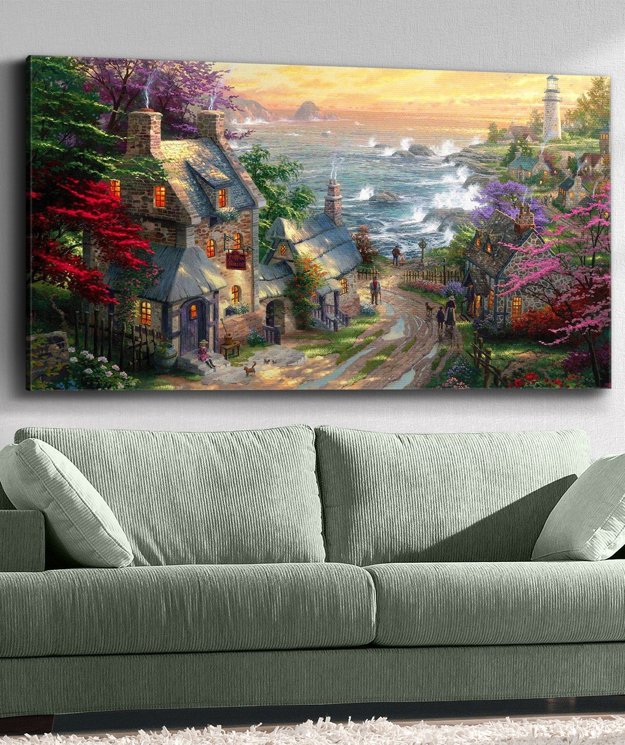 Thomas Kinkade Yağlı Boya Kanvas Tablo