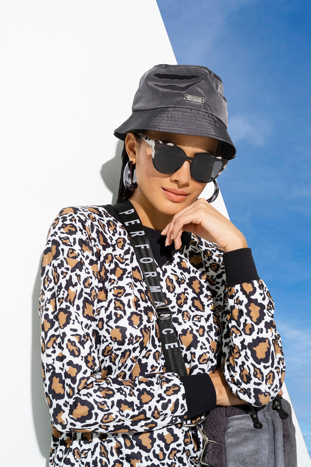 For You Accessories/Kadın Şapka For You Accessories For You Accesories Kadın Demir Detaylı Safari Siyah Şapka 