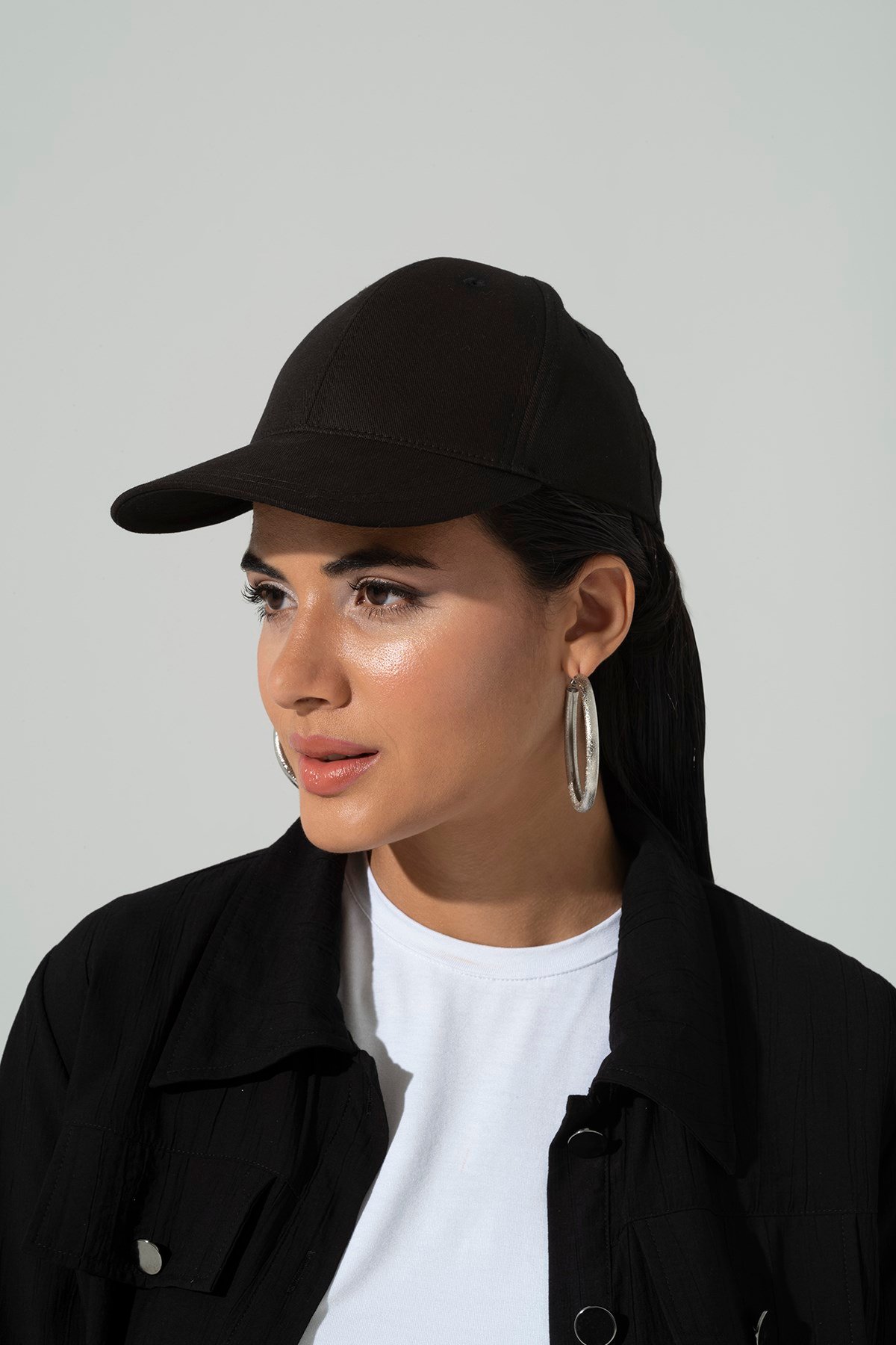 For You Accessories/Kadın Şapka For You Accessories For You Accesories Kadın Arkası Babygirl Nakışlı Siperli Beyzbol Siyah Şapka 