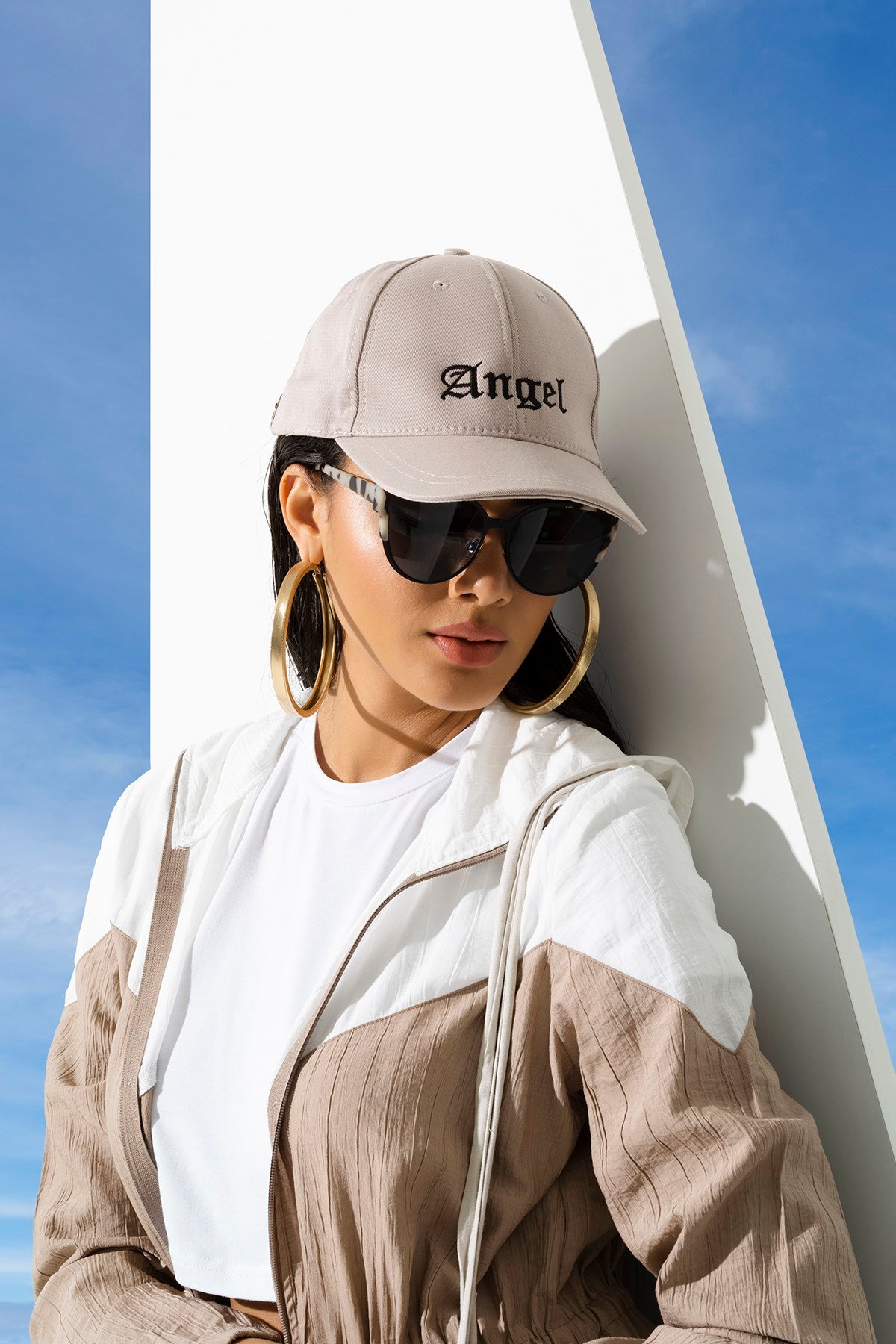 For You Accessories/Kadın Şapka For You Accessories For You Accesories Kadın Angel Nakışlı Siperli Beyzbol Taş Şapka 