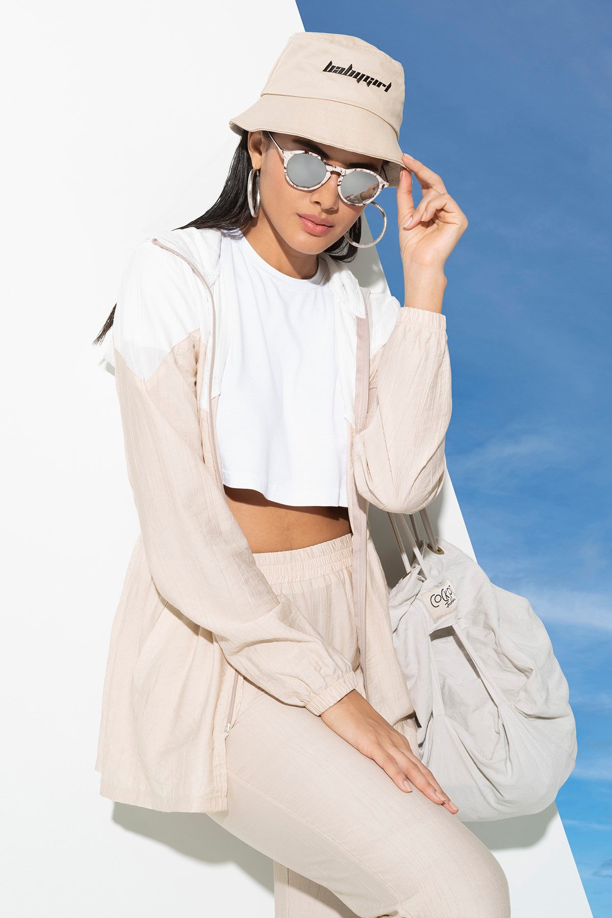 For You Accessories/Kadın Şapka For You Accessories For You Accesories Kadın Babygirl Nakıslı Safari Krem Şapka 