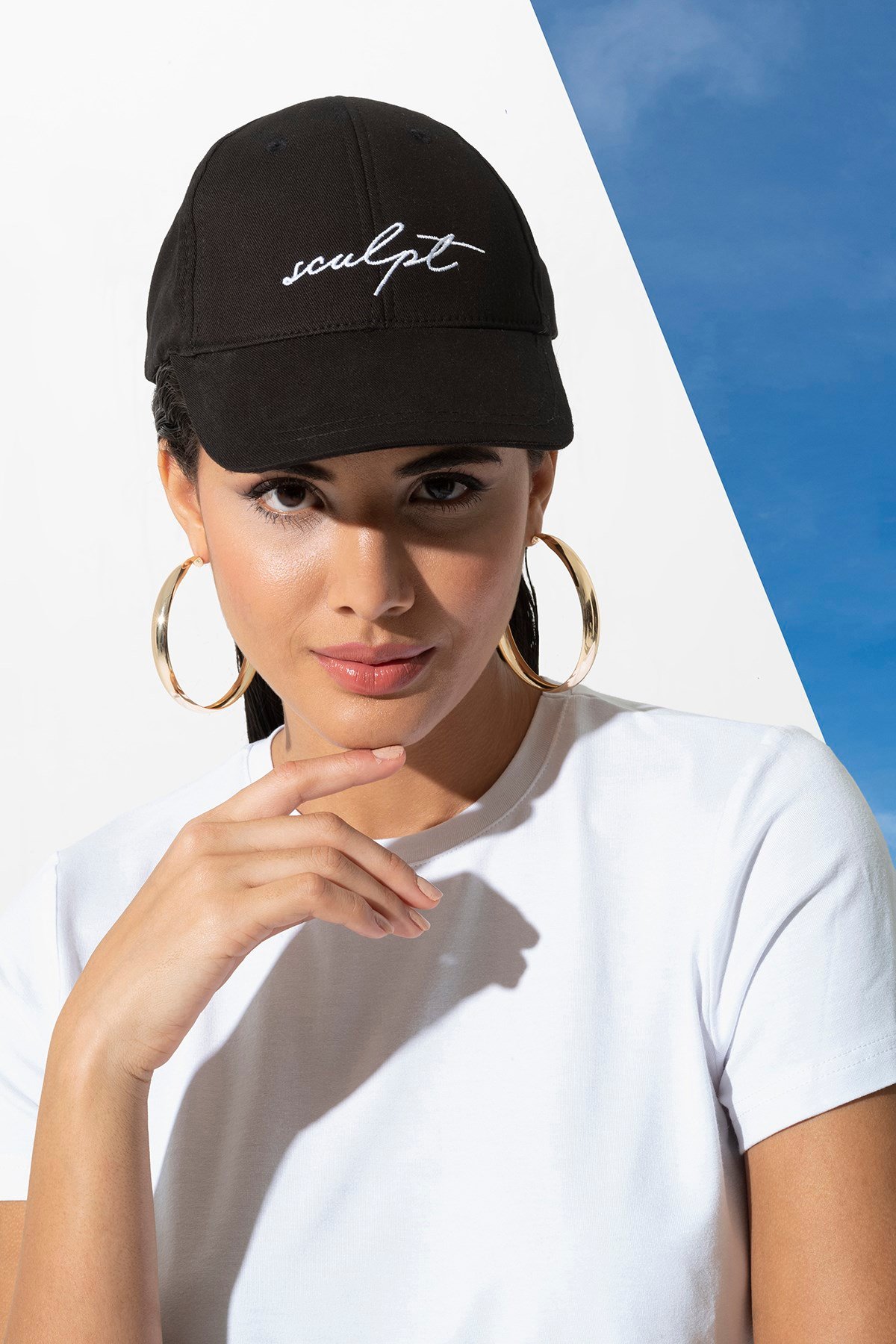 For You Accessories/Kadın Şapka For You Accessories For You Accesories Kadın Sculpt Nakışlı Siperli Beyzbol Siyah Şapka 