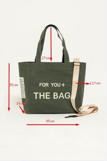 For You Accessorises Kanvas Büyük Boy Haki Çanta For You Accessorises Kanvas Büyük Boy Haki Çanta