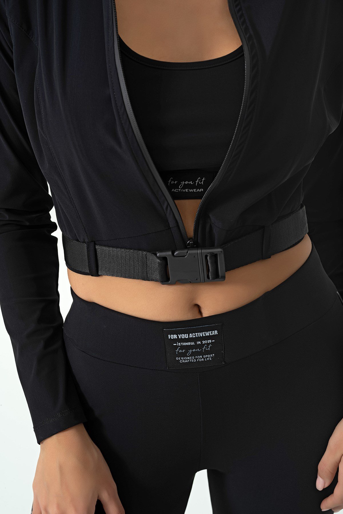 For You Fit/For You Moda For You Fit For You Fit 3 lü Ara Biyeli Siyah Activewear Set