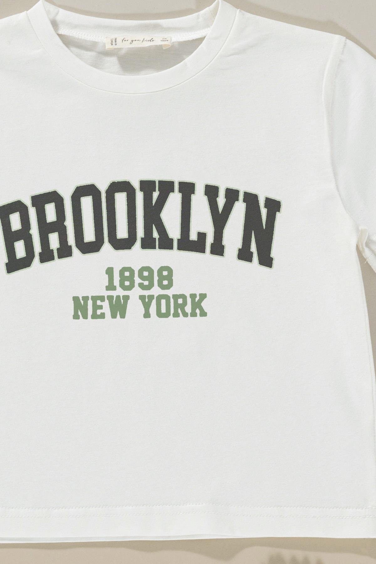 For You Kids 2'li Parcalı Tayt Baskılı Antrasit Tshirt Takım For You Kids 2'li Parcalı Tayt Baskılı Antrasit Tshirt Takım