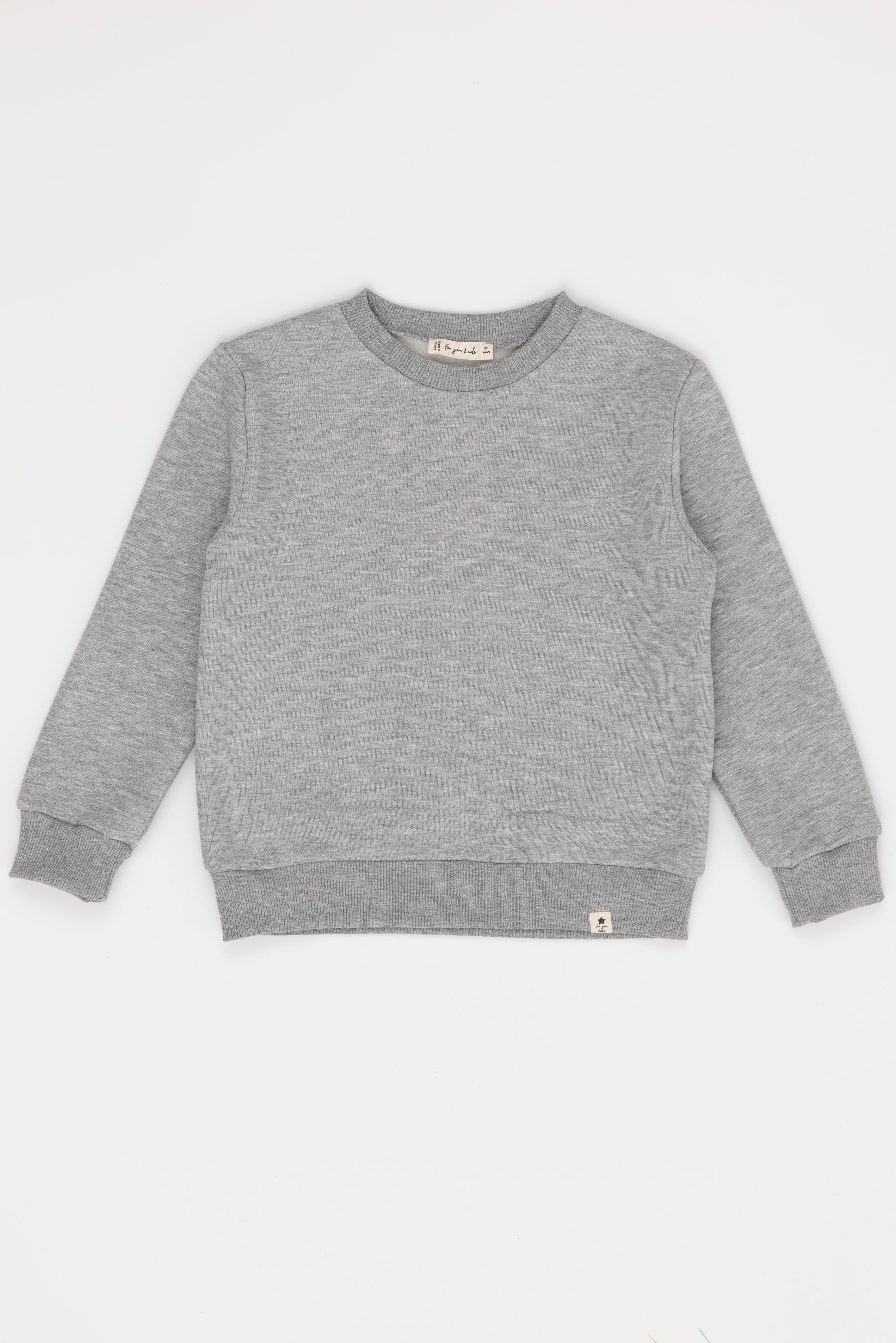 For You Kids 2'li Siyah Kapişonlu Gri Bisiklet Yaka Erkek Çocuk Sweatshirt For You Kids 2'li Siyah Kapişonlu Gri Bisiklet Yaka Erkek Çocuk Sweatshirt