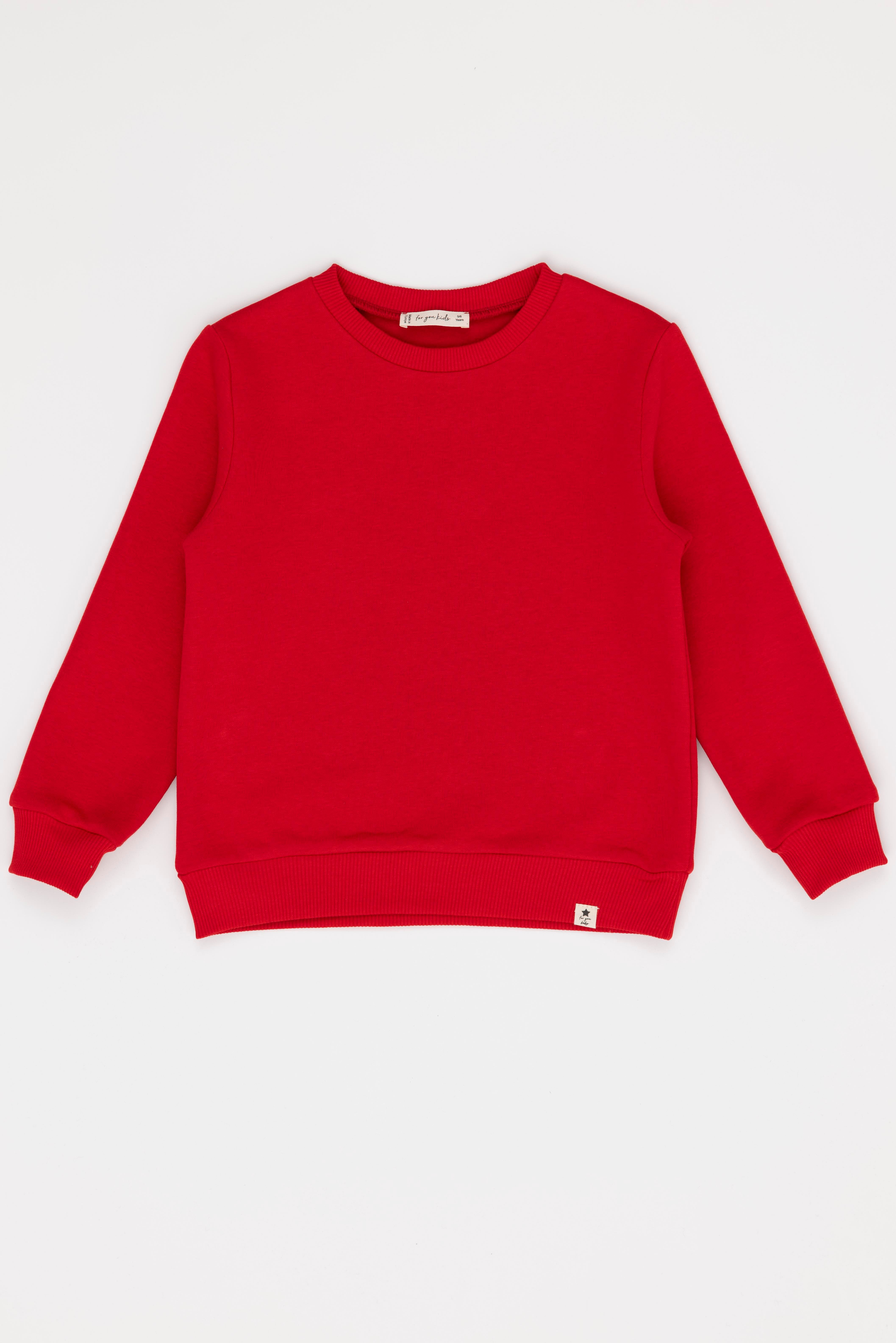 For You Kids2'li Siyah Kapişonlu Kırmızı Bisiklet Yaka Erkek Çocuk Sweatshirt For You Kids 2'li Siyah Kapişonlu Kırmızı Bisiklet Yaka Erkek Çocuk Sweatshirt