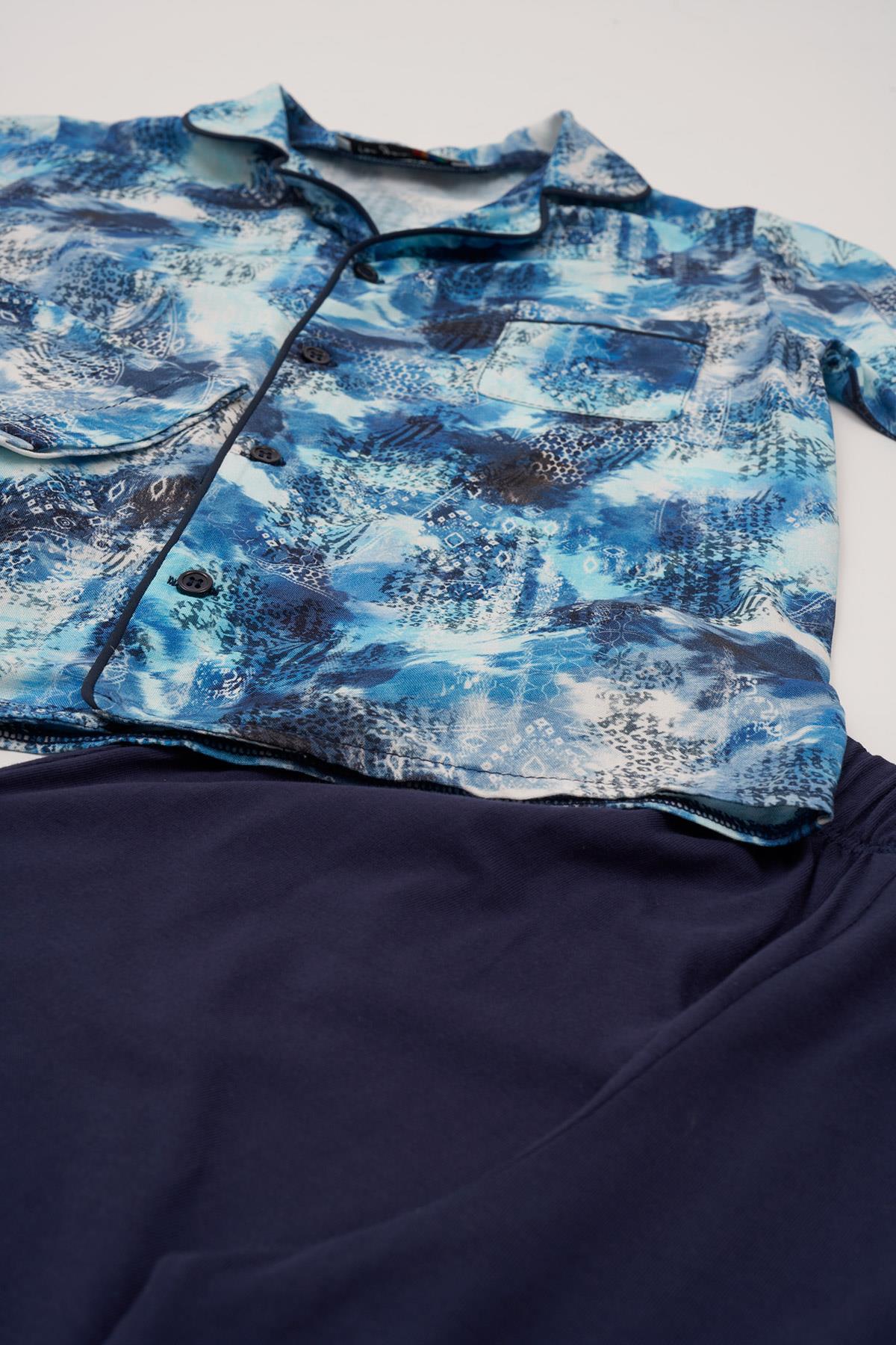 For You Kids 3'lü Ara Biyeli Tshirt Pantolon Saks Pijama Takımı For You Kids 3'lü Ara Biyeli Tshirt Pantolon Saks Pijama Takımı