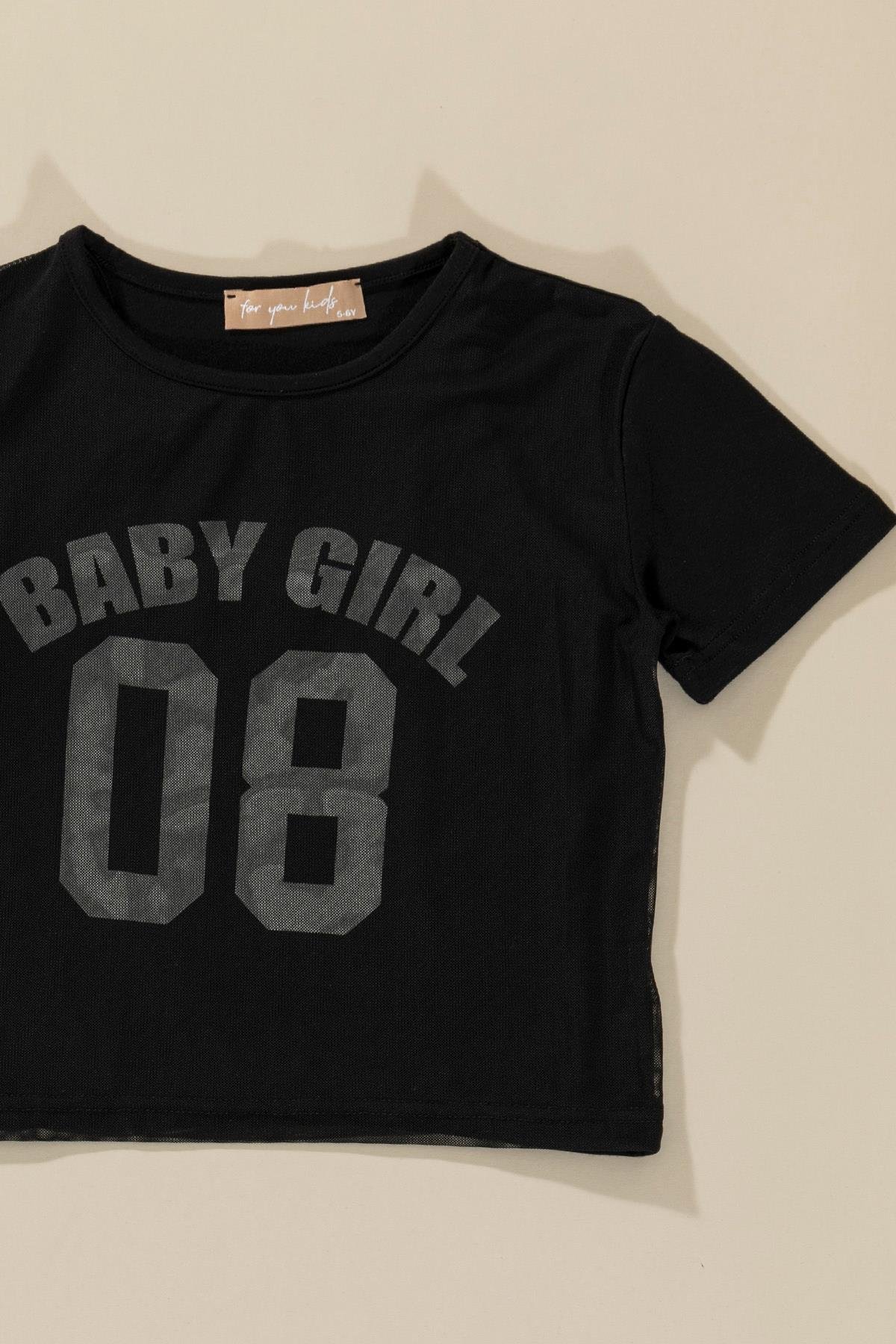 For You Kids 3'lü Baby Girl Baskılı Tshirt Atlet Tayt Siyah Takım For You Kids 3'lü Baby Girl Baskılı Tshirt Atlet Tayt Siyah Takım