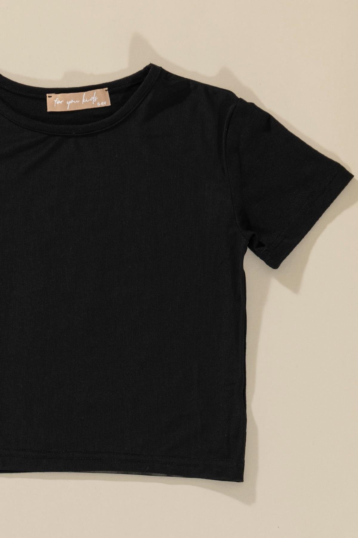 For You Kids 3'lü Baby Girl Baskılı Tshirt Atlet Tayt Siyah Takım For You Kids 3'lü Baby Girl Baskılı Tshirt Atlet Tayt Siyah Takım