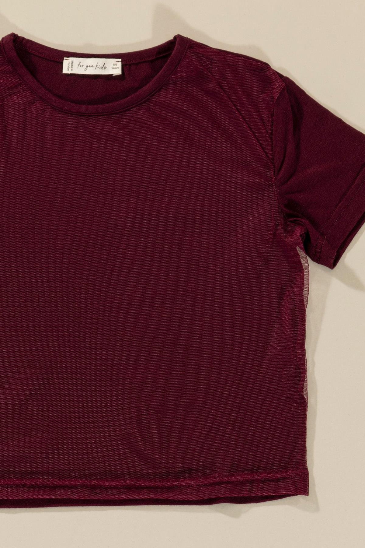 For You Kids 3'lü Baby Girl Baskılı Tshirt Atlet Tayt Bordo Takım For You Kids 3'lü Baby Girl Baskılı Tshirt Atlet Tayt Bordo Takım