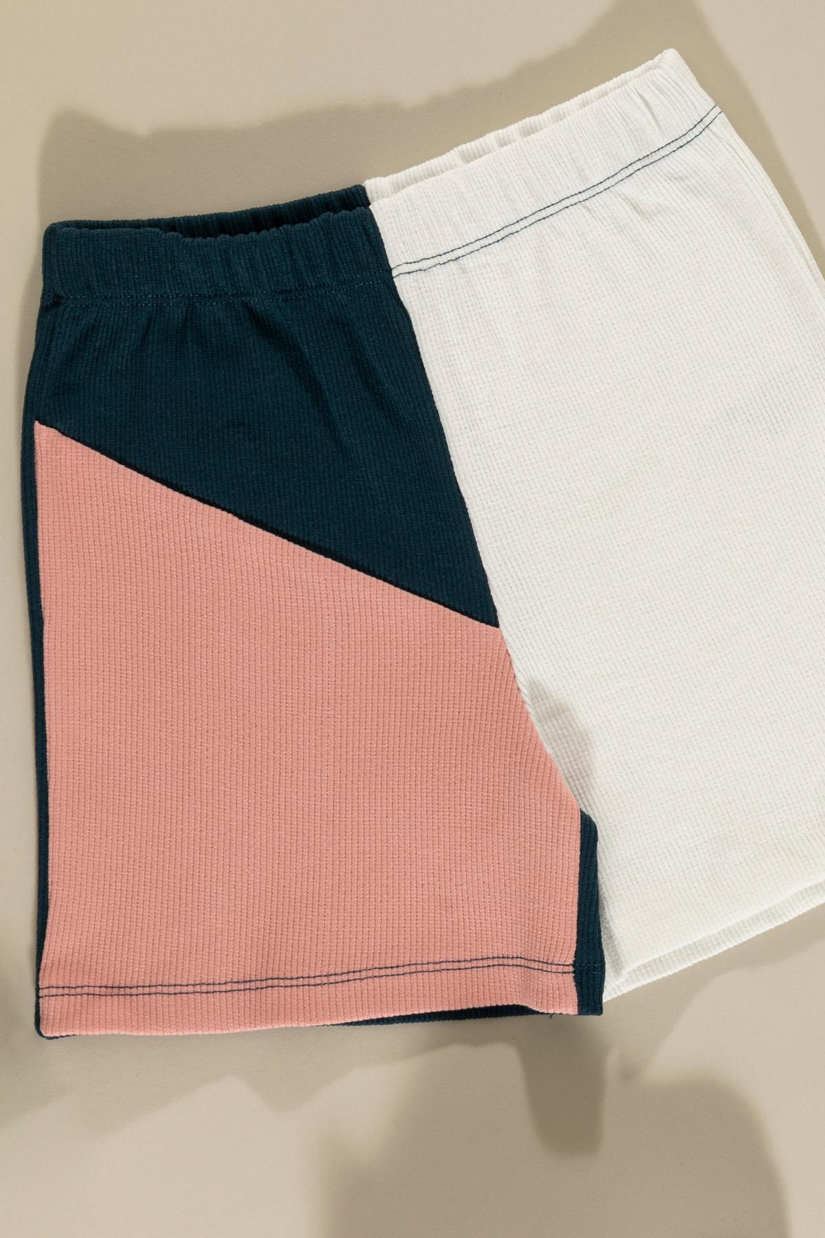 For You Kids Baskılı Garnili İndigo Alt Üst Takım For You Kids Baskılı Garnili İndigo Alt Üst Takım