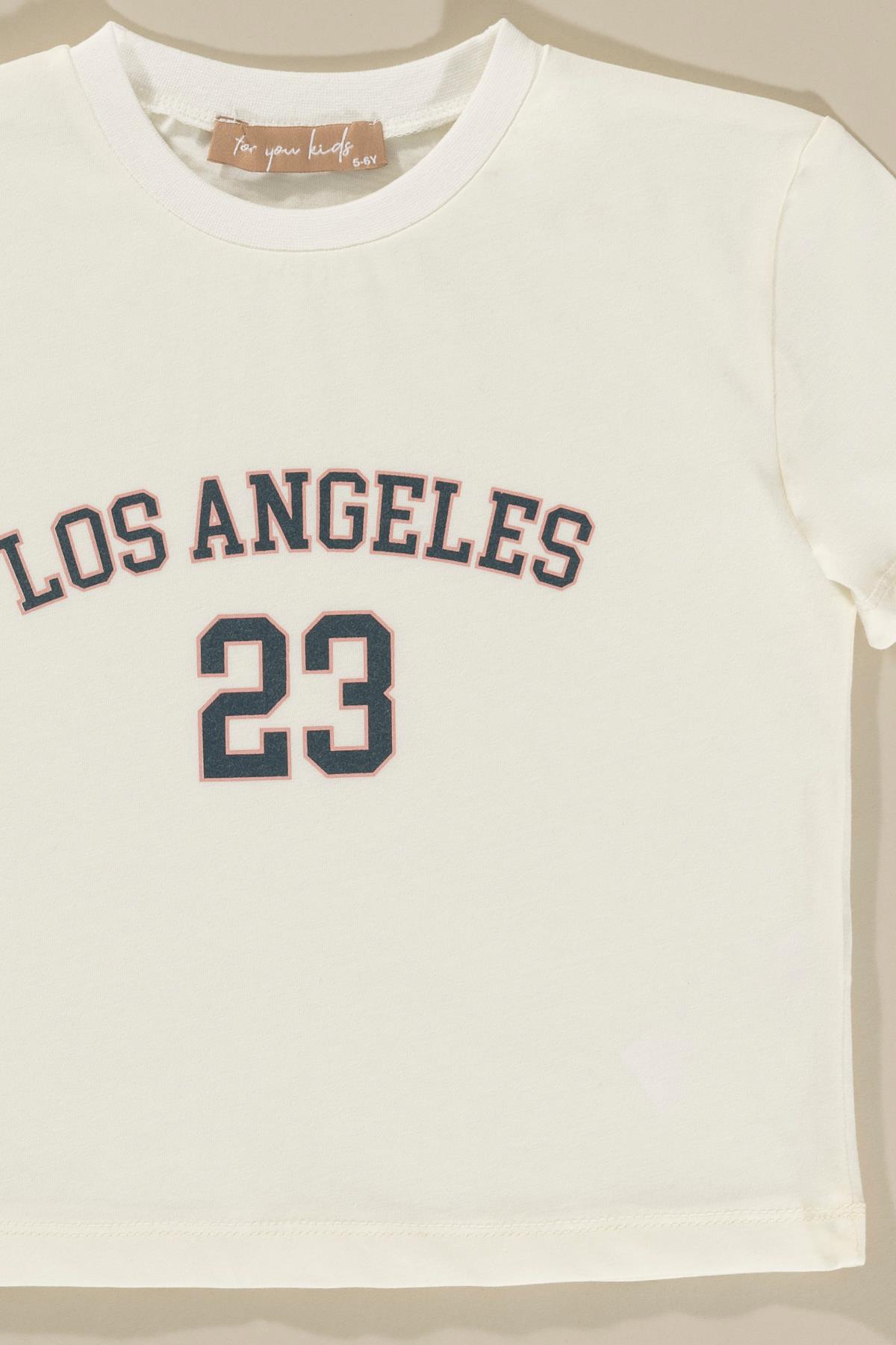 For You Kids Baskılı Garnili İndigo Alt Üst Takım For You Kids Baskılı Garnili İndigo Alt Üst Takım