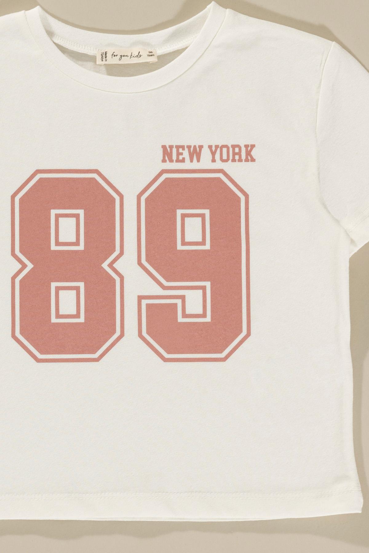 For You Kids Baskılı Garnili Pembe Alt Üst Pembe Takım For You Kids Baskılı Garnili Pembe Alt Üst Pembe Takım