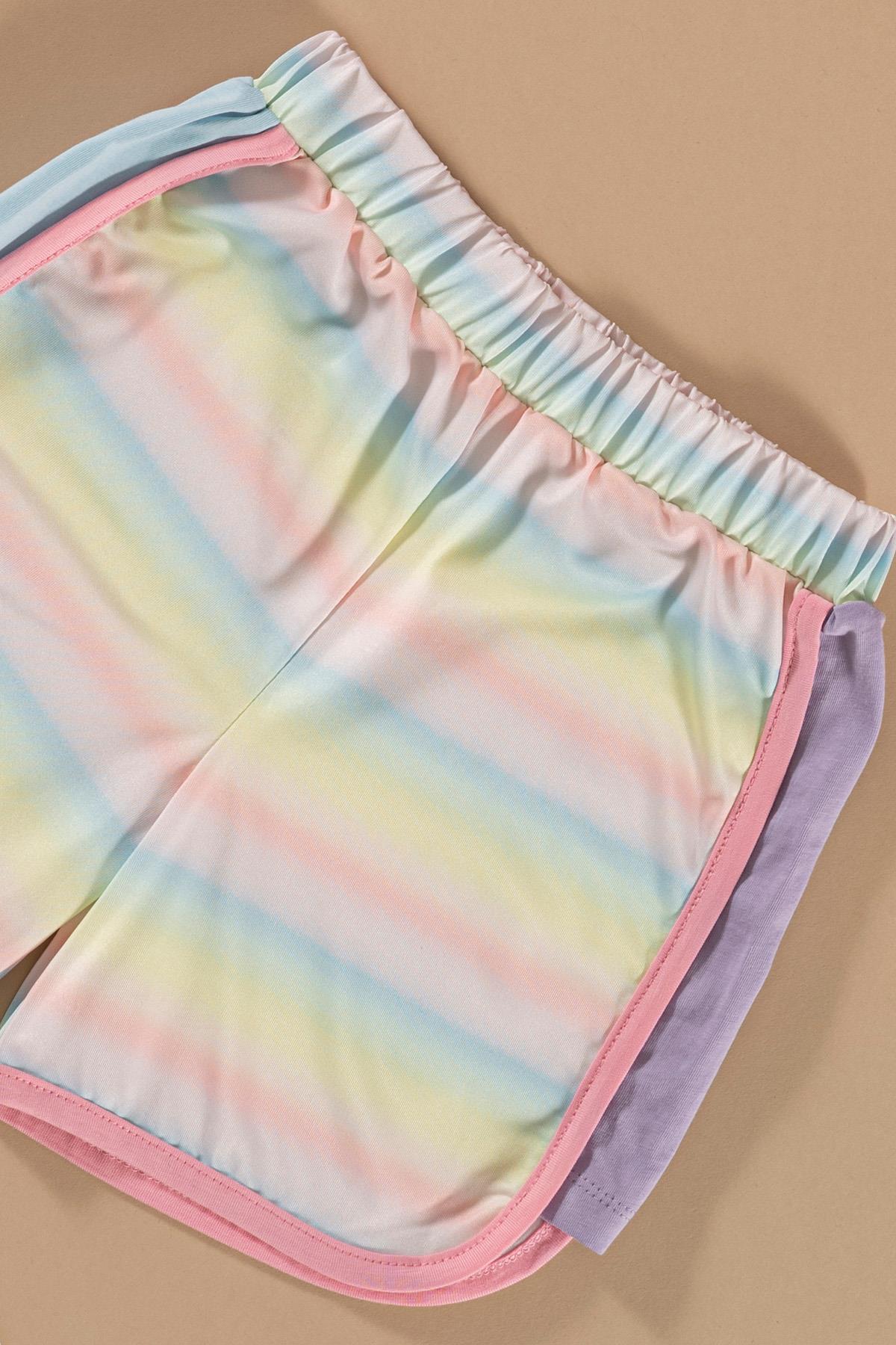 For You Kids Baskılı Yarasa Kol Garni Detaylı Pembe Alt Üst Takım For You Kids Baskılı Yarasa Kol Garni Detaylı Pembe Alt Üst Takım